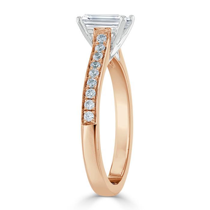 The Isla — Emerald Lab Diamond Solitaire Engagement Ring IV