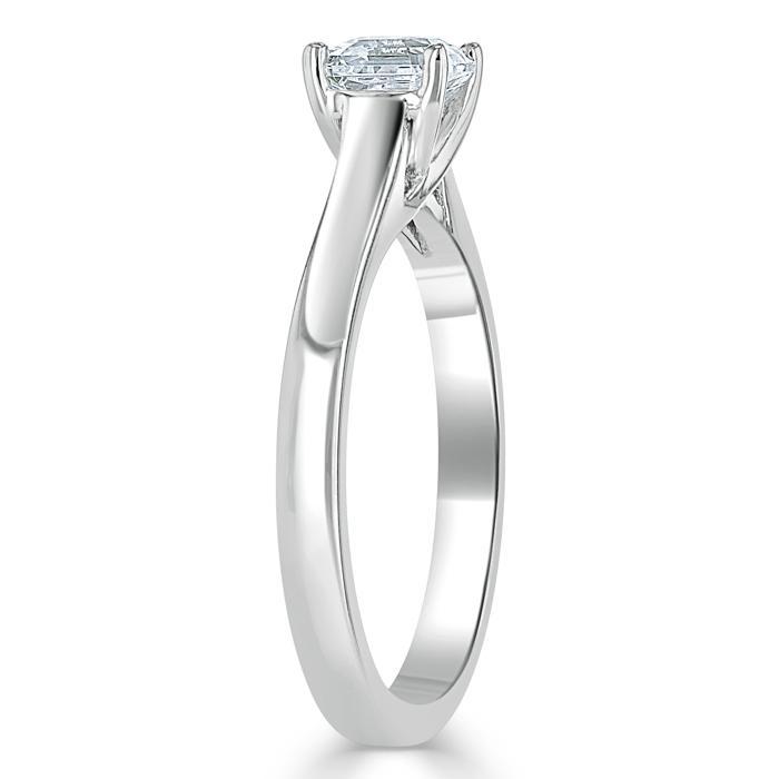 The Eva — Asscher Lab Diamond Solitaire Engagement Ring VII
