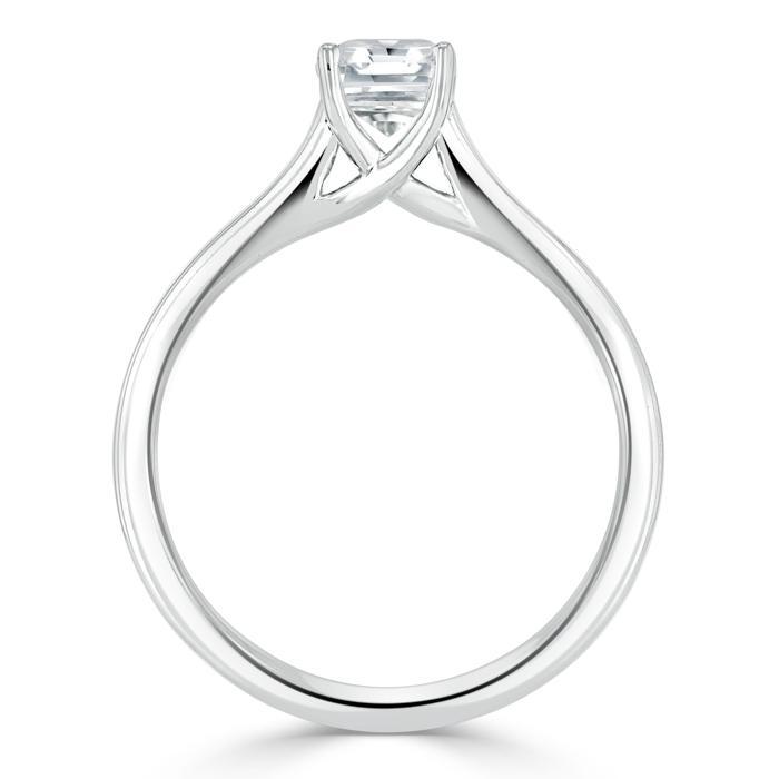 The Eva — Asscher Lab Diamond Solitaire Engagement Ring VII