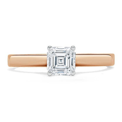 The Eva — Asscher Lab Diamond Solitaire Engagement Ring VII