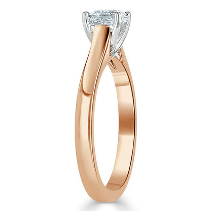 The Eva — Asscher Lab Diamond Solitaire Engagement Ring VII
