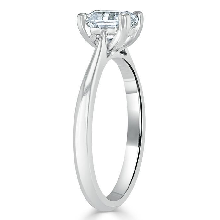 The Eva — Asscher Lab Diamond Solitaire Engagement Ring VI