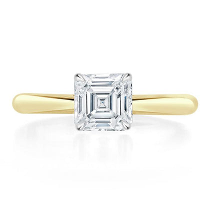 The Eva — Asscher Lab Diamond Solitaire Engagement Ring VI