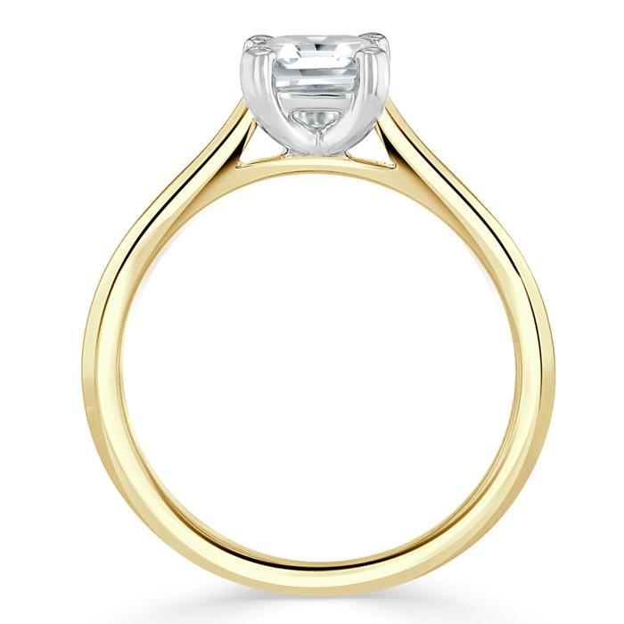 The Eva — Asscher Lab Diamond Solitaire Engagement Ring VI