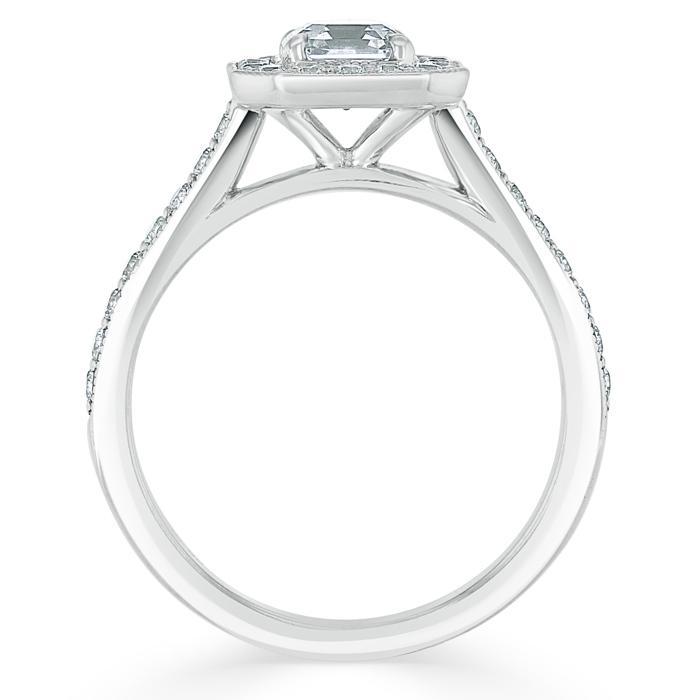 The Aurora — Asscher Lab Diamond Halo Engagement Ring II