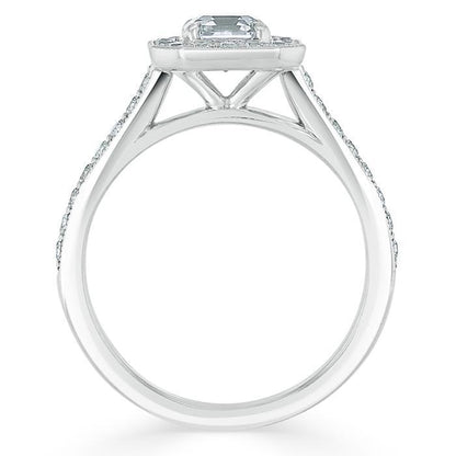 The Aurora — Asscher Lab Diamond Halo Engagement Ring II