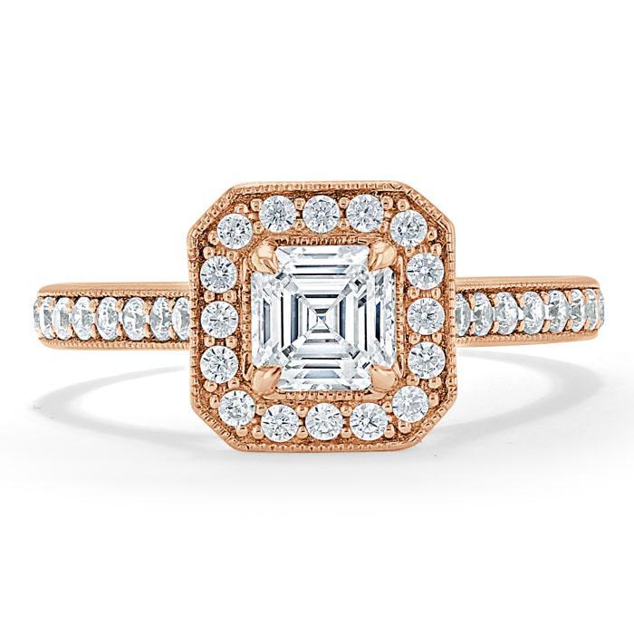The Aurora — Asscher Lab Diamond Halo Engagement Ring II