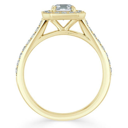 The Aurora — Asscher Lab Diamond Halo Engagement Ring II
