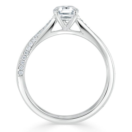 The Eva — Asscher Lab Diamond Solitaire Engagement Ring V