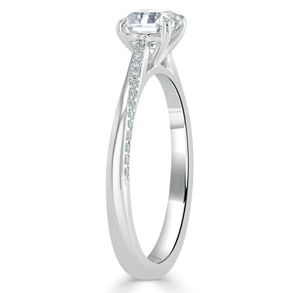 The Eva — Asscher Lab Diamond Solitaire Engagement Ring V