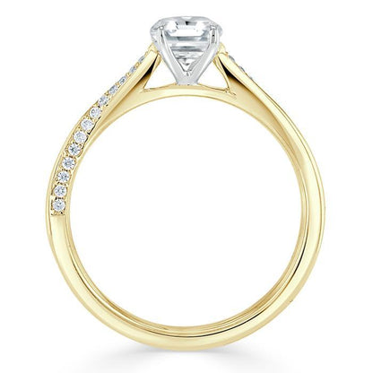 The Eva — Asscher Lab Diamond Solitaire Engagement Ring V