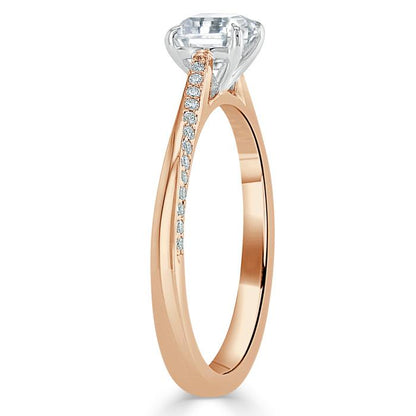 The Eva — Asscher Lab Diamond Solitaire Engagement Ring V
