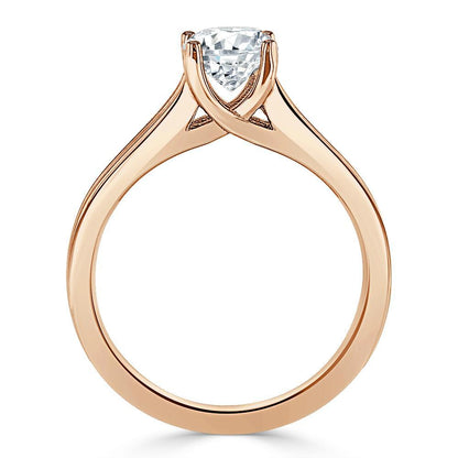 The Olivia — Asscher Lab Diamond Split-Shank Solitaire Engagement Ring