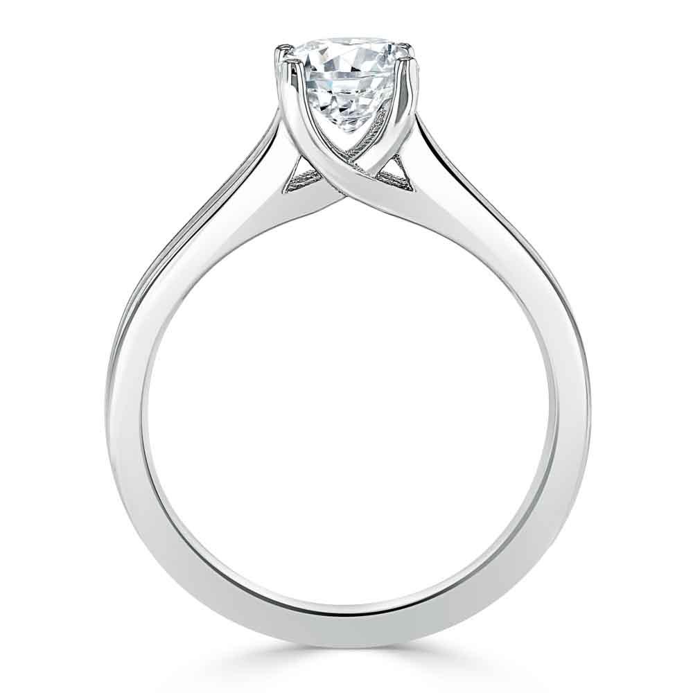 The Olivia — Asscher Lab Diamond Split-Shank Solitaire Engagement Ring