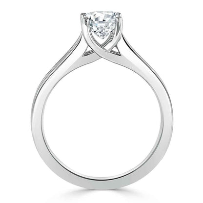 The Olivia — Asscher Lab Diamond Split-Shank Solitaire Engagement Ring