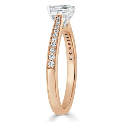 The Rose — Heart Lab Diamond Solitaire Engagement Ring III