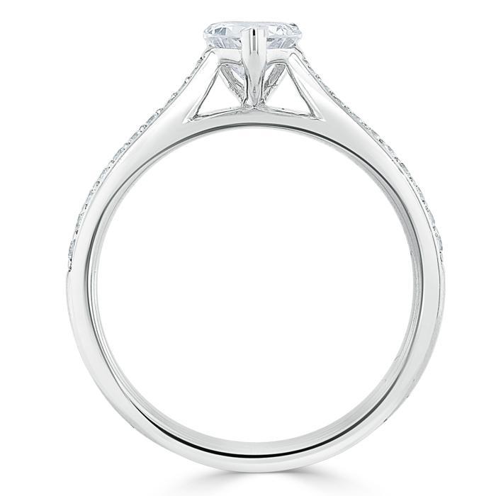 The Rose — Heart Lab Diamond Solitaire Engagement Ring III