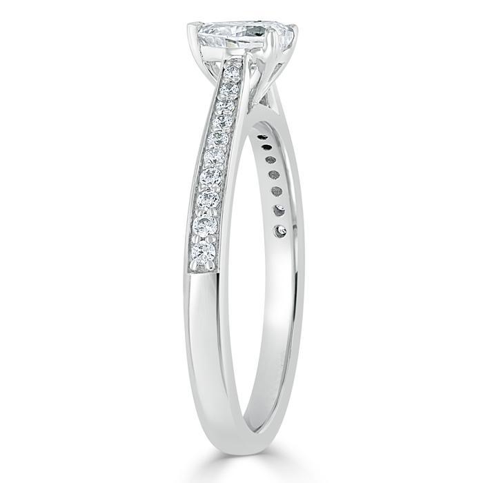 The Rose — Heart Lab Diamond Solitaire Engagement Ring III