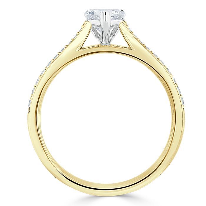 The Rose — Heart Lab Diamond Solitaire Engagement Ring III