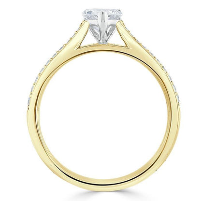 The Rose — Heart Lab Diamond Solitaire Engagement Ring III