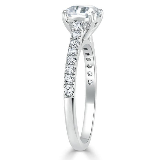 The Eva — Asscher Lab Diamond Solitaire Engagement Ring IV