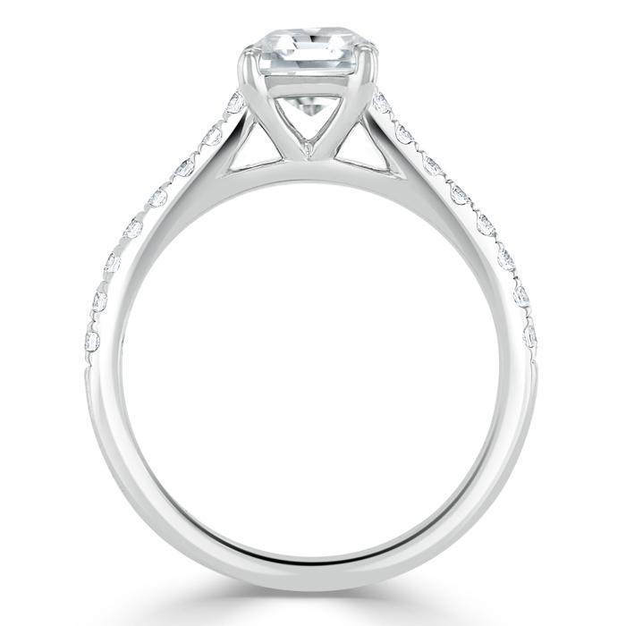 The Eva — Asscher Lab Diamond Solitaire Engagement Ring IV