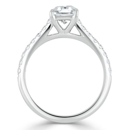 The Eva — Asscher Lab Diamond Solitaire Engagement Ring IV