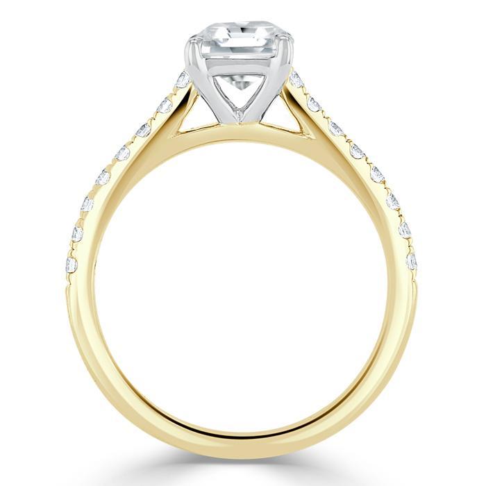 The Eva — Asscher Lab Diamond Solitaire Engagement Ring IV