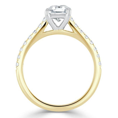 The Eva — Asscher Lab Diamond Solitaire Engagement Ring IV