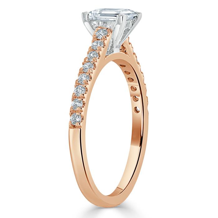 The Eva — Asscher Lab Diamond Solitaire Engagement Ring IV