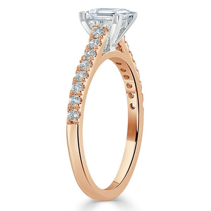 The Eva — Asscher Lab Diamond Solitaire Engagement Ring IV