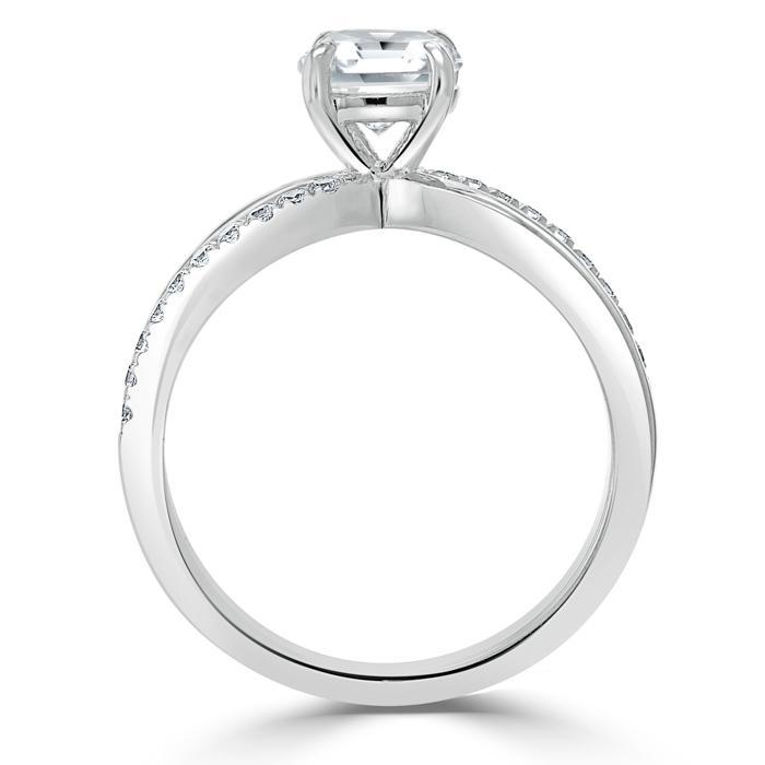 The Eva — Asscher Lab Diamond Solitaire Engagement Ring III