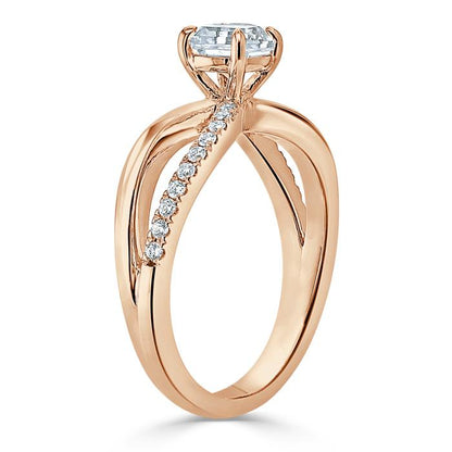 The Eva — Asscher Lab Diamond Solitaire Engagement Ring III