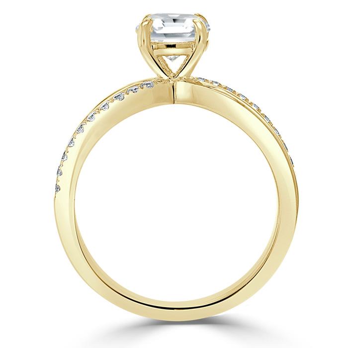 The Eva — Asscher Lab Diamond Solitaire Engagement Ring III