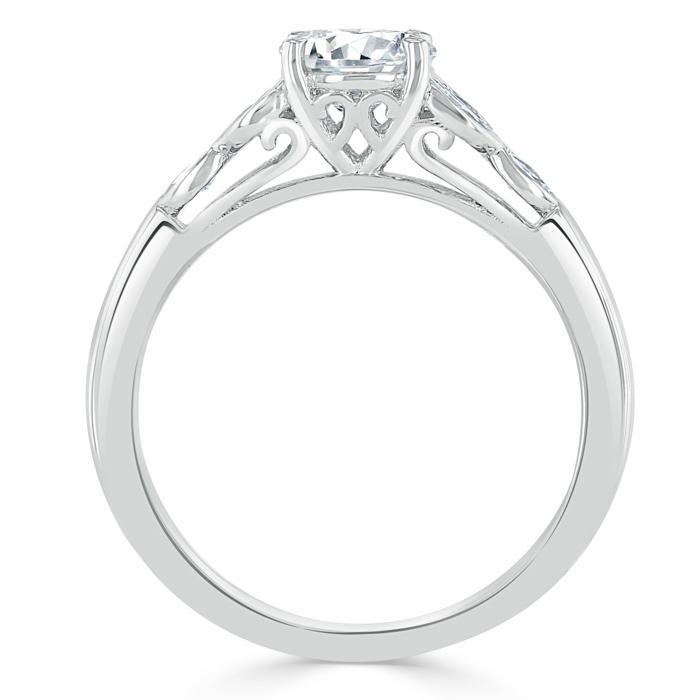 The Grace — Asscher Lab Diamond Vintage Engagement Ring