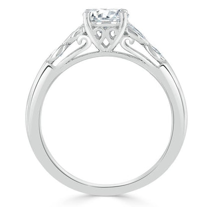 The Grace — Asscher Lab Diamond Vintage Engagement Ring