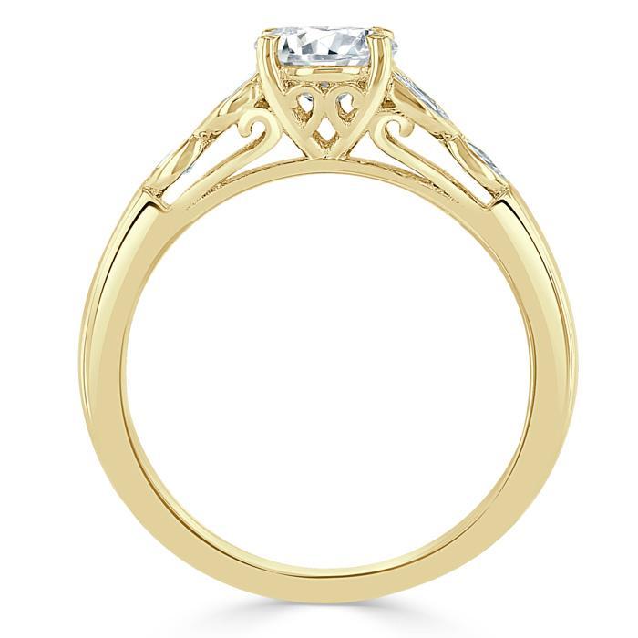 The Grace — Asscher Lab Diamond Vintage Engagement Ring