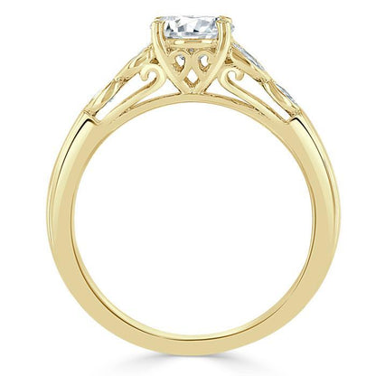 The Grace — Asscher Lab Diamond Vintage Engagement Ring