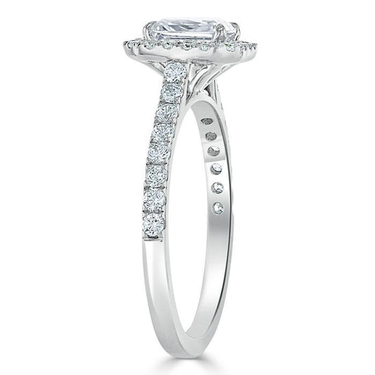 The Aurora — Radiant Lab Diamond Halo Engagement Ring IV