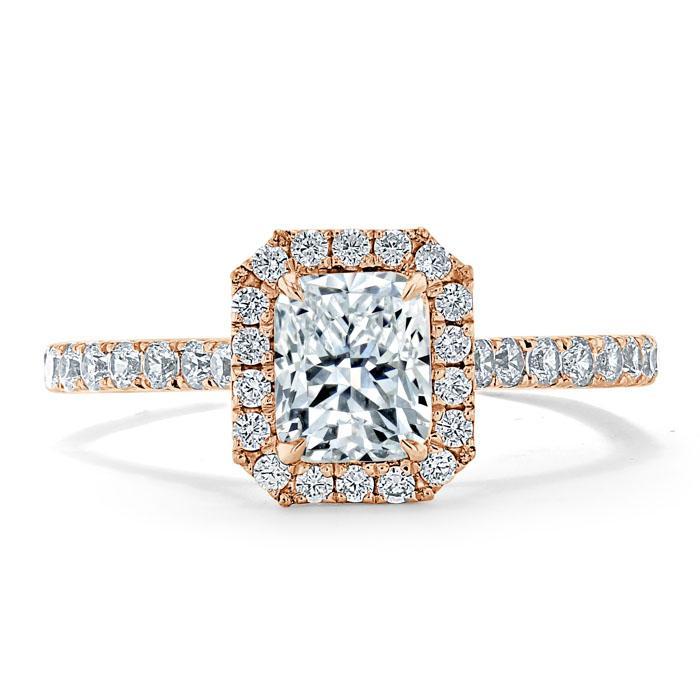 The Aurora — Radiant Lab Diamond Halo Engagement Ring IV