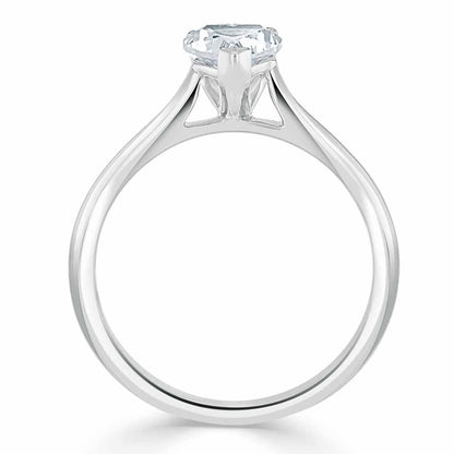 The Rose — Heart Lab Diamond Solitaire Engagement Ring II