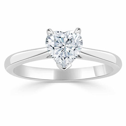 The Rose — Heart Lab Diamond Solitaire Engagement Ring II