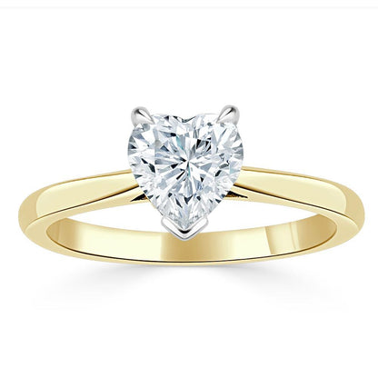 The Rose — Heart Lab Diamond Solitaire Engagement Ring II