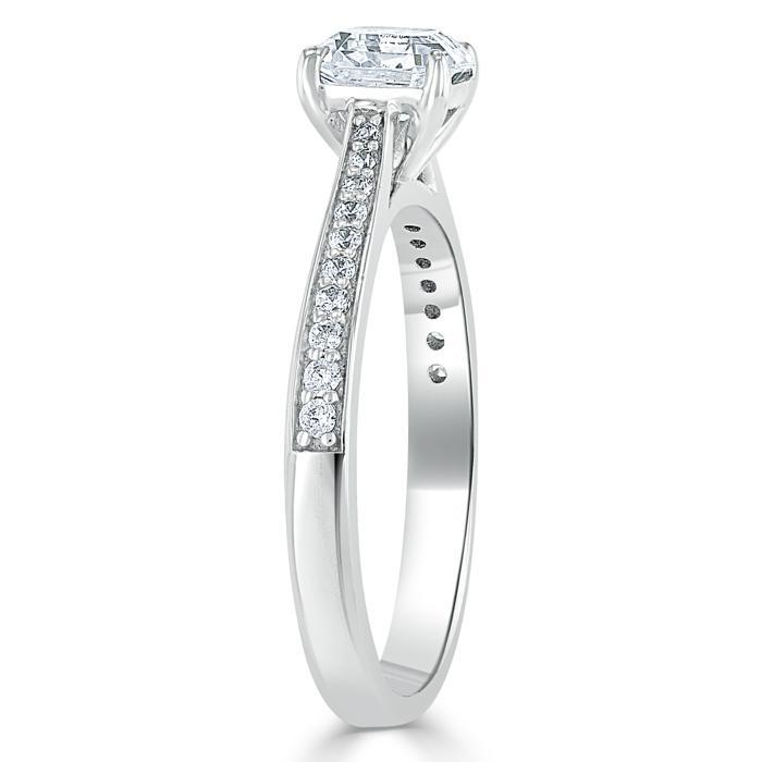 The Eva — Asscher Lab Diamond Solitaire Engagement Ring