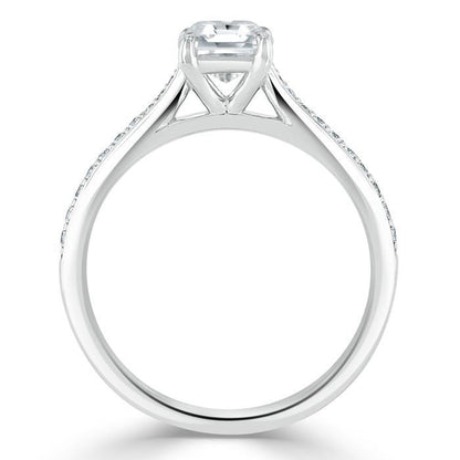 The Eva — Asscher Lab Diamond Solitaire Engagement Ring