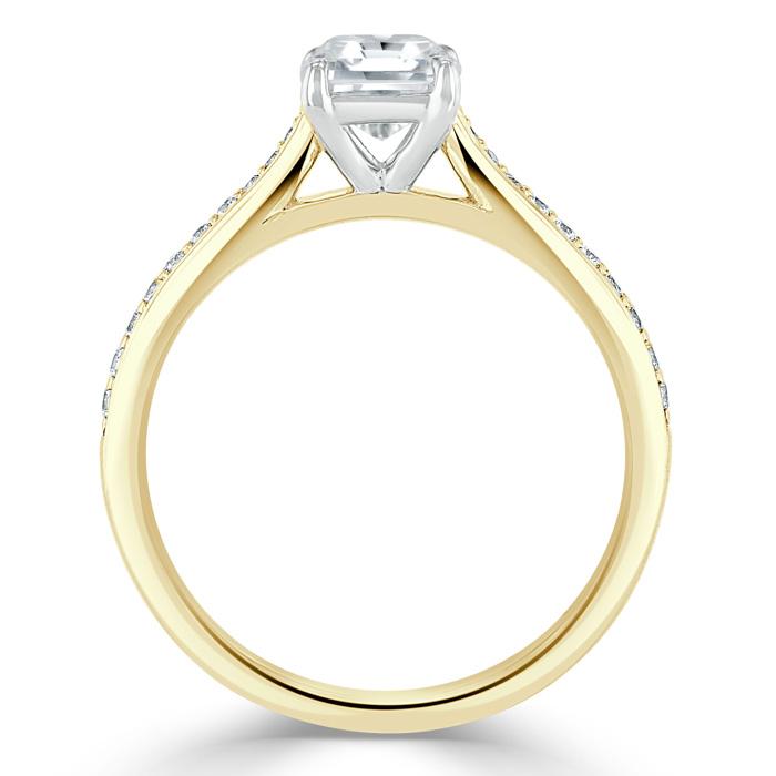 The Eva — Asscher Lab Diamond Solitaire Engagement Ring