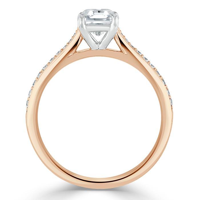 The Eva — Asscher Lab Diamond Solitaire Engagement Ring