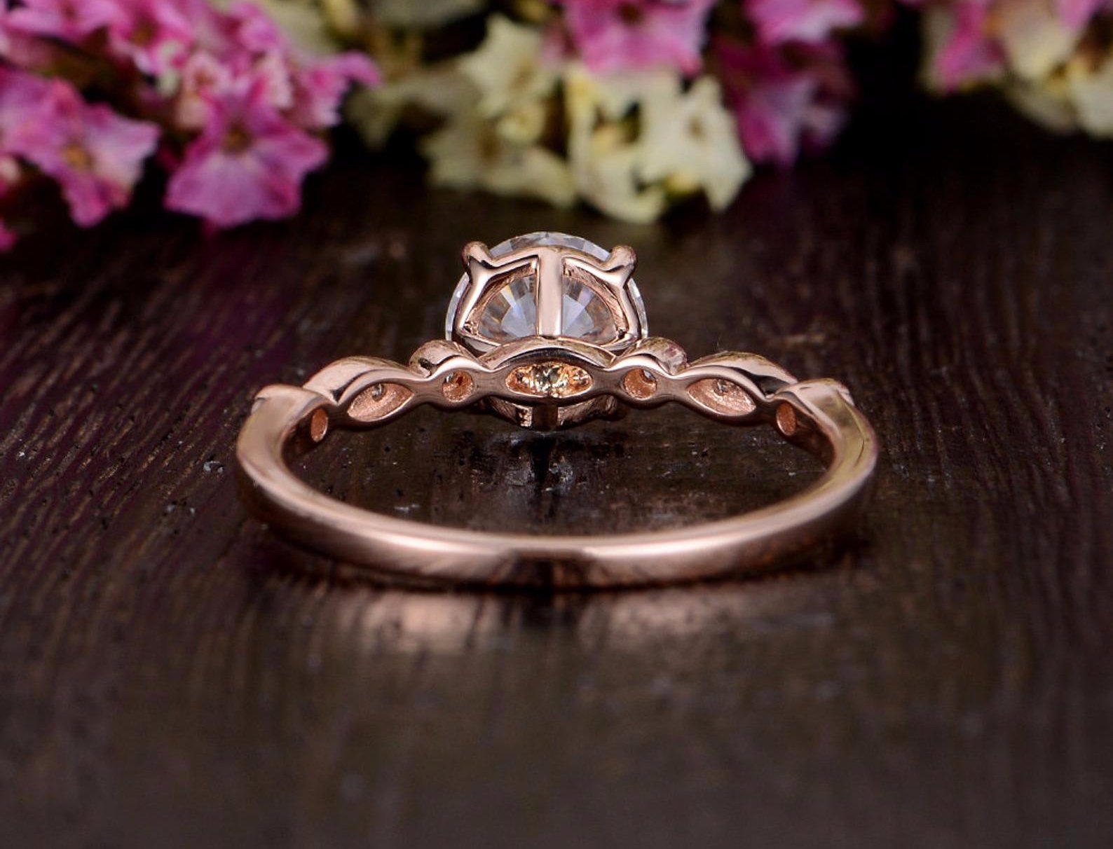 The Grace — Round Lab Diamond Vintage Engagement Ring XI