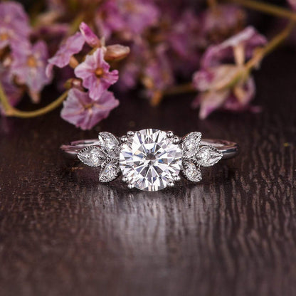 The Juliet — Round Lab Diamond Art Deco Engagement Ring II