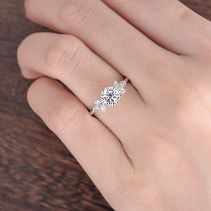 The Juliet — Round Lab Diamond Art Deco Engagement Ring II